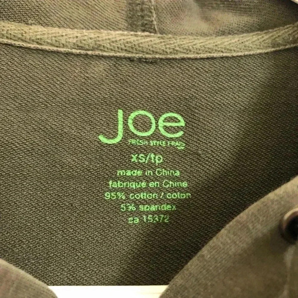 Joe Fresh Green Zippered Hoodie Size Extra Small - Picture 7 of 16